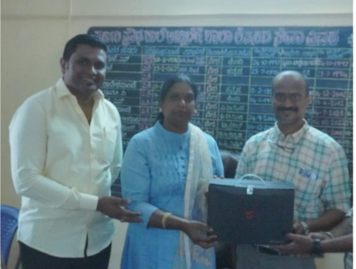 Distribution of Projector kit to Abbigere Government School
